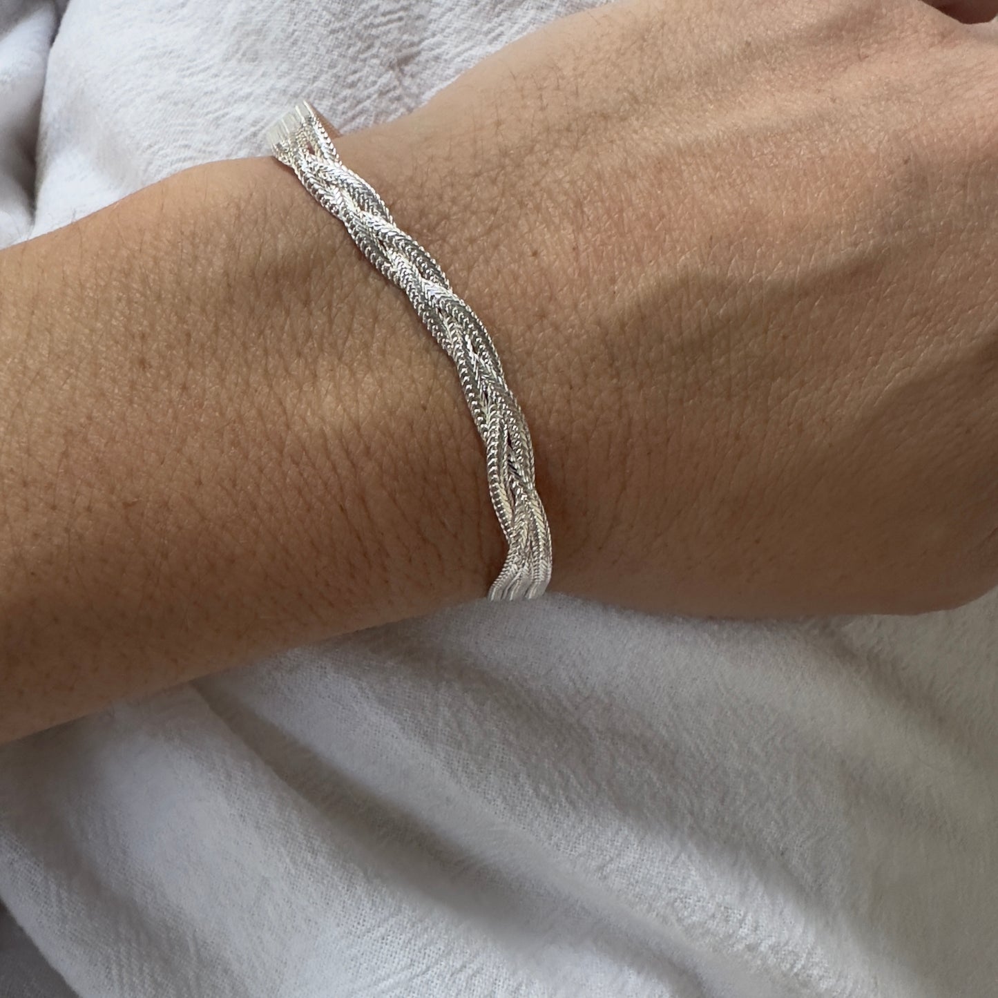 Braided Silver Bracelet