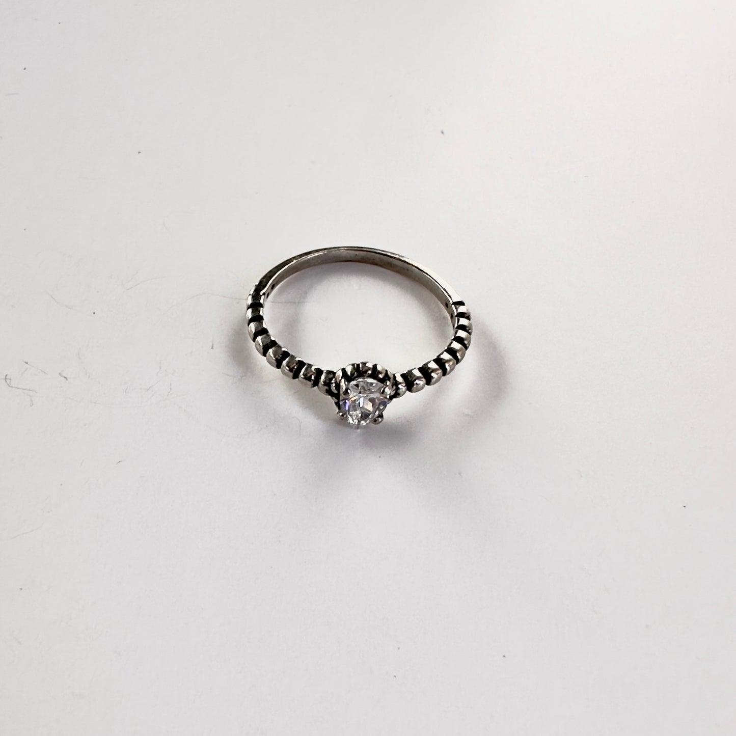 Pointed Zircon Ring