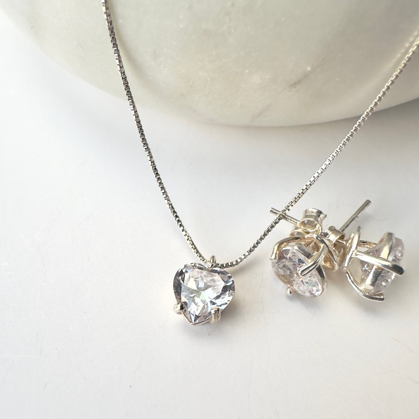 Heart Shaped Zircon Set